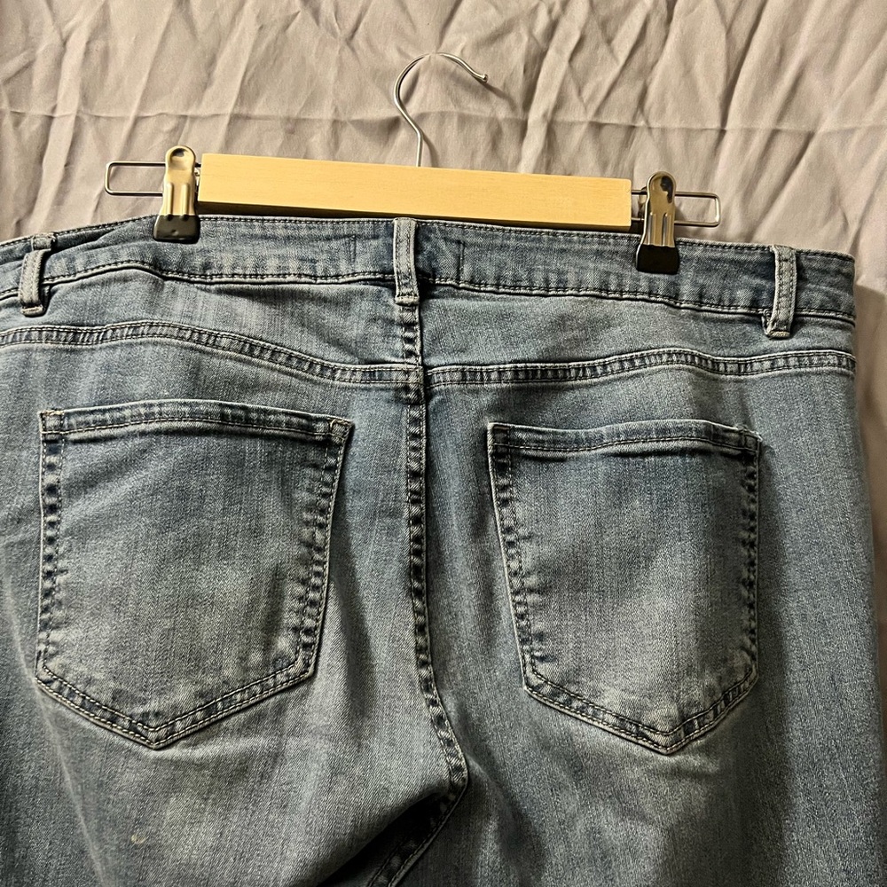 Lane Bryant Jeans Womens 16 Blue Mid Rise Super Stretch Skinny Plus Size Denim